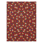 Orangefarbene weiße Schmetterlinge, Smaragd, Sapph Tischdecke (Vorderseite)