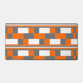 Orangefarbene, weiße Streifen Schreibtischunterlage (Vorderseite)