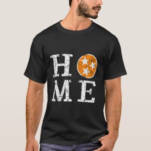 Orangefarbene weiße Tennessee-Staatsflagge erschüt T-Shirt