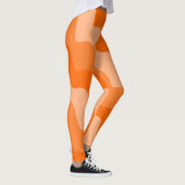 Orangefarbene Wellen Leggings (Rechts)