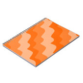 Orangefarbene Wellen Notizblock (Linke Seite)
