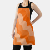Orangefarbene Wellen Schürze (InSitu)