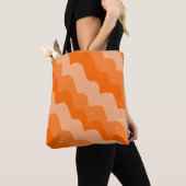 Orangefarbene Wellen Tasche (Von Nahem)