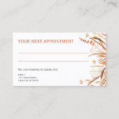 Orangefarbene Wildblumen kein Logo - Anstellungska Visitenkarte (Vorderseite)