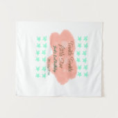 Orangefarbene Wolken funkeln blinkende kleine Ster Wandteppich (Vorderseite (Horizontal))