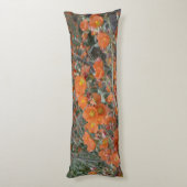 Orangefarbene Wüstenglühende Blume im Blut Seitenschläferkissen (Rückseite (Vertikal))