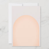 Orangefarbene, zauberhafte Einhornblütendusche Einladung (Rückseite)