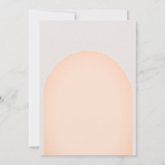 Orangefarbene, zauberhafte Einhornblütendusche Einladung (Rückseite)