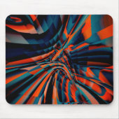 Orangefarbene zeichn von Quadraten, die auf der ge Mousepad (Vorne)