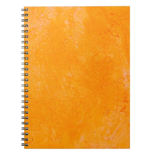 Orangefarbene Zementoberfläche, abstraktes Muster  Notizblock (Vorderseite)