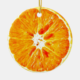 Orangefarbene Zierobjekte Keramikornament