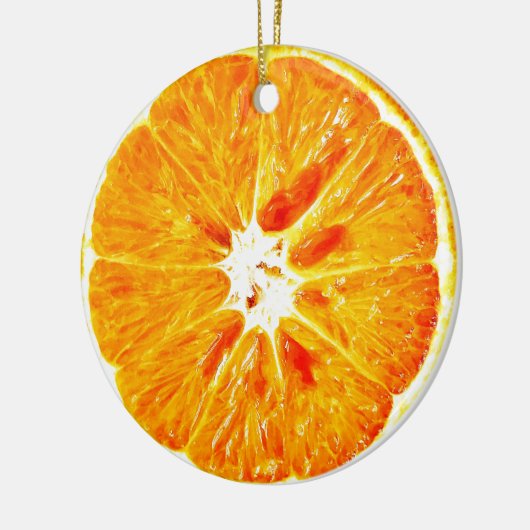 Orangefarbene Zierobjekte Keramikornament (Links)