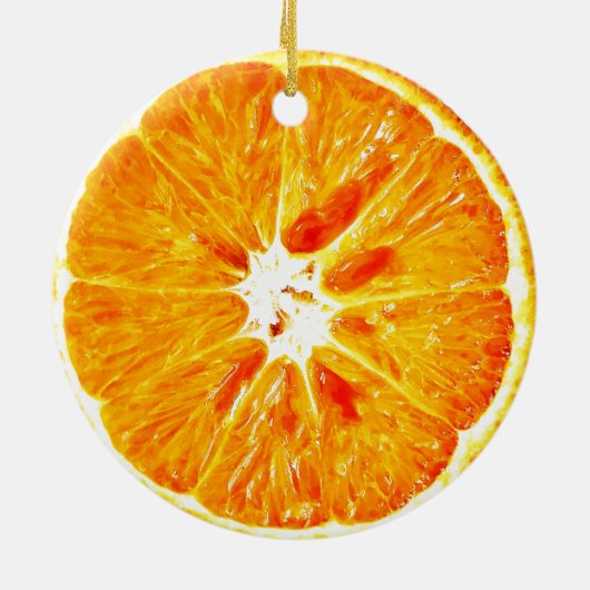 Orangefarbene Zierobjekte Keramikornament (Hinten)