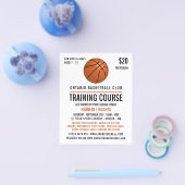 Orangefarbener Basketball, Basketballtrainingskurs Flyer (Einzeln)