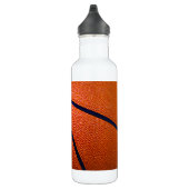 Orangefarbener Basketball Edelstahlflasche (Rechts)