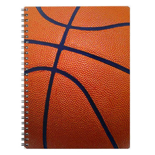 Orangefarbener Basketball Notizblock (Vorderseite)
