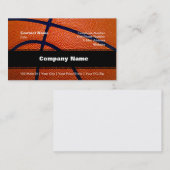 Orangefarbener Basketball Visitenkarte (Vorne/Hinten)