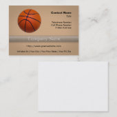 Orangefarbener Basketball Visitenkarte (Vorne/Hinten)