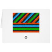 Orangefarbener, blauer, grüner, schwarzer Glitzer  (Rückseite Horizontal)
