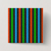 Orangefarbener, blauer, grüner, schwarzer Glitzer Button (Vorderseite)