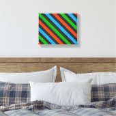 Orangefarbener, blauer, grüner, schwarzer Glitzer  Leinwanddruck (Insitu (Schlafzimmer))