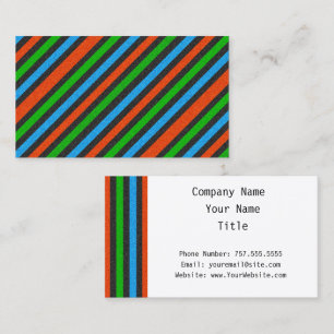 Orangefarbener, blauer, grüner, schwarzer Glitzer  Visitenkarte