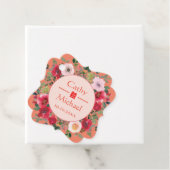 Orangefarbener Blumenkranz moderne chinesische Hoc Geschenkanhänger (Beispiel)