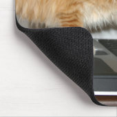 Orangefarbener Computer Mousepad (Ecke)