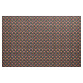 Orangefarbener Damast auf gestresstem Schwarz Stoff (Yard (91,4 cm))