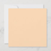 Orangefarbener Eiskrem Einladung (Rückseite)