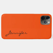 Orangefarbener Farbhintergrund Case-Mate iPhone Hülle (Rückseite (Horizontal))