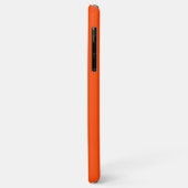 Orangefarbener Farbhintergrund Case-Mate iPhone Hülle (Hinten/Links)