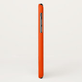 Orangefarbener Farbhintergrund Case-Mate iPhone Hülle (Hinten/Links)