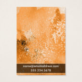 Orangefarbener Glitzer-Erkerhalter Anzeige (Rückseite)