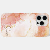 Orangefarbener Glitzer für Aquarellfarben Case-Mate iPhone Hülle (Rückseite (Horizontal))