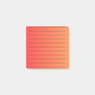 Orangefarbener Gradient Elegante Schreibwaren Lebe Post-it Klebezettel