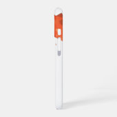 Orangefarbener Herzdrache iPhone 16 Hülle (Linke Seite)