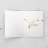 orangefarbener Hibiskus für Beileid Karte (Innenseite)