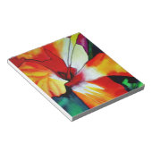 Orangefarbener Hibiskus Tropische Blume Aquarellku Notizblock (angewinkelt)