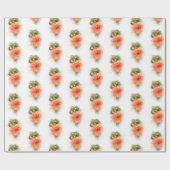 orangefarbener Hibiskus, weich Geschenkpapier (Flach)