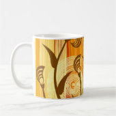 Orangefarbener Hintergrund Kaffeetasse (Links)