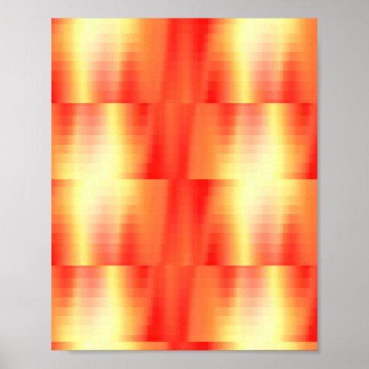 Orangefarbener Hintergrund Poster (Vorne)