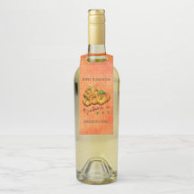 Orangefarbener Hintergrund und Pumpkins