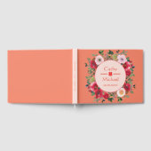 Orangefarbener Kranz Gästebuch (Voll)