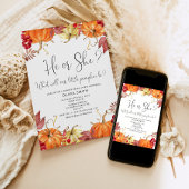 Orangefarbener Kürbis Einladung