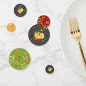 Orangefarbener Kürbis Erntedank Blume Konfetti (Gruppe)