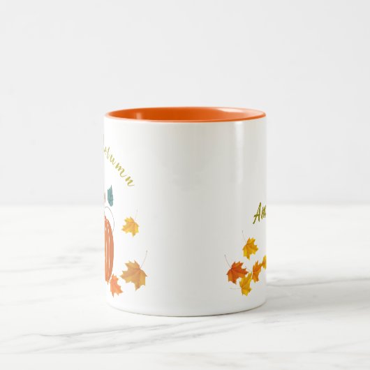 Orangefarbener Kürbiskini Tasse (Mittel)
