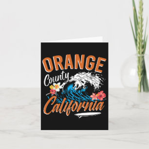 Orangefarbener Landkreis California Karte