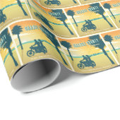 Orangefarbener Landkreis, kalifornische Strände Geschenkpapier (Rolleneckpunkt)