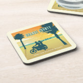 Orangefarbener Landkreis, kalifornische Strände Getränkeuntersetzer (Linke Seite)